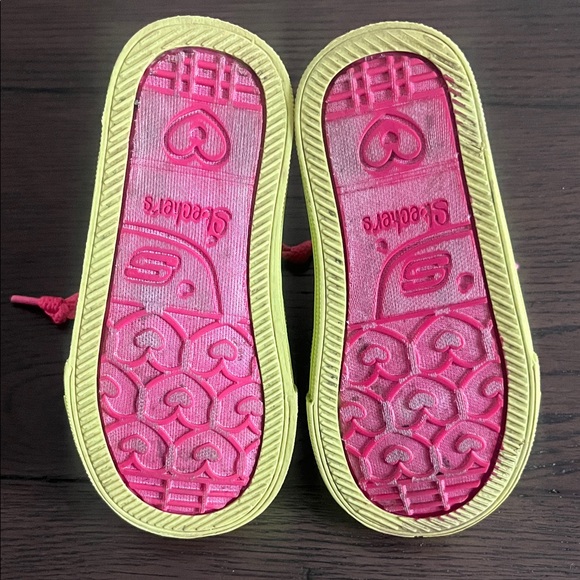 Toddler SKECHERS High-Top Twinkle Toes Sneakers - Picture 8 of 10